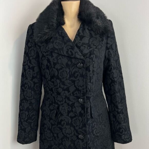 Vintage Novelti Women’s Size 8 Pennylane Jacquard Tapestry Coat Jacket Collar - Picture 2 of 15